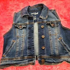 Girls denim vest